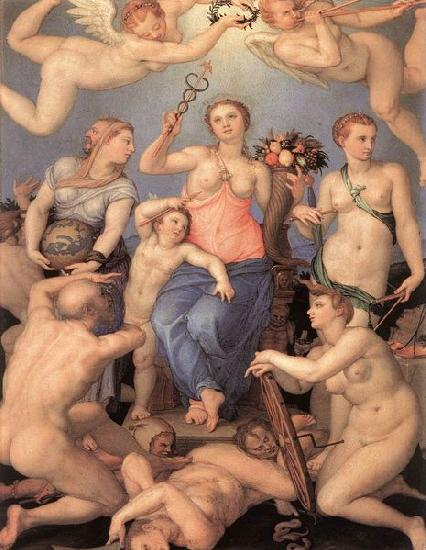 Agnolo Bronzino Allegorie des Glecks France oil painting art